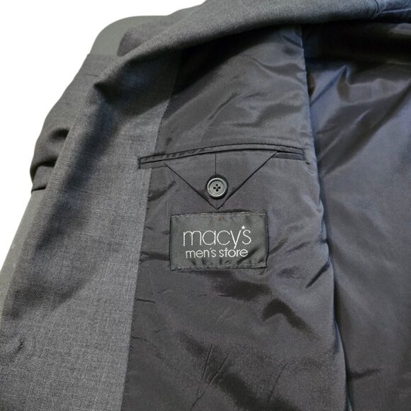 Lauren Ralph Lauren Gray Single Breasted Wool Blazer Sz 48L - Picture 10 of 12